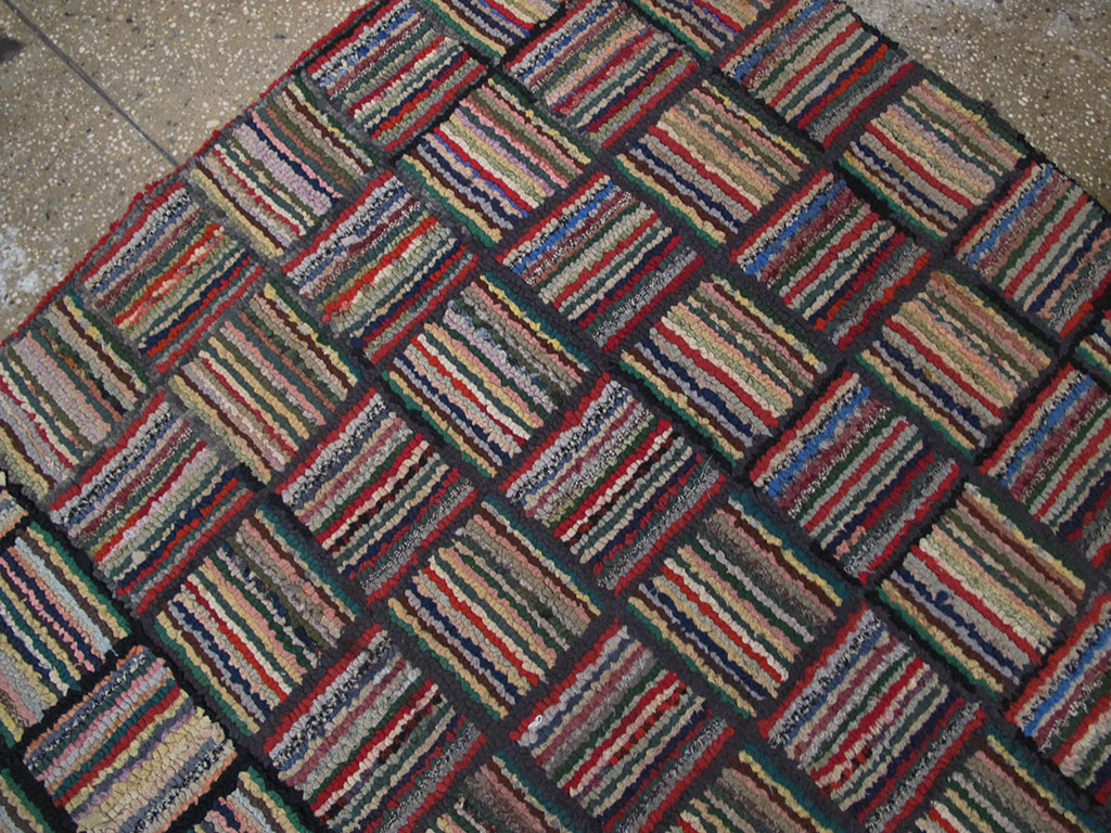 Antique American Hook Rug, No.21723 - Galerie Shabab