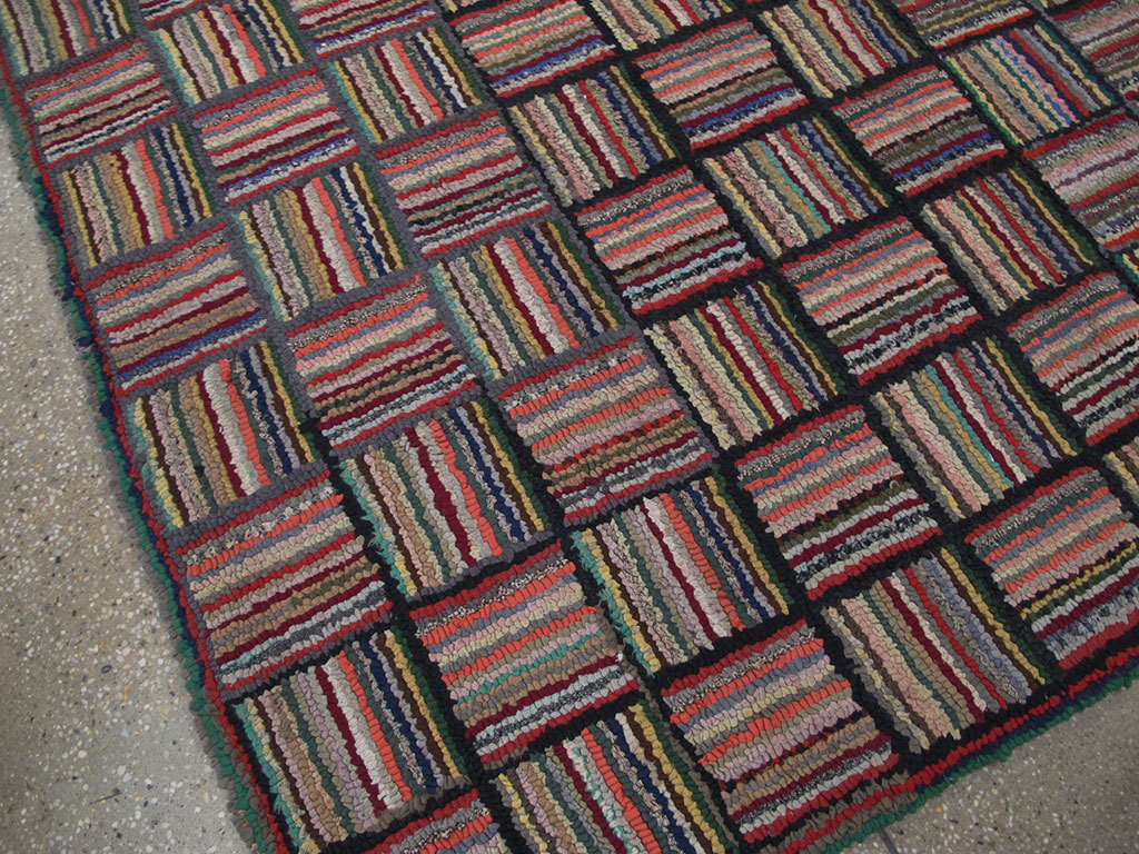 Antique American Hook Rug, No.21723 - Galerie Shabab