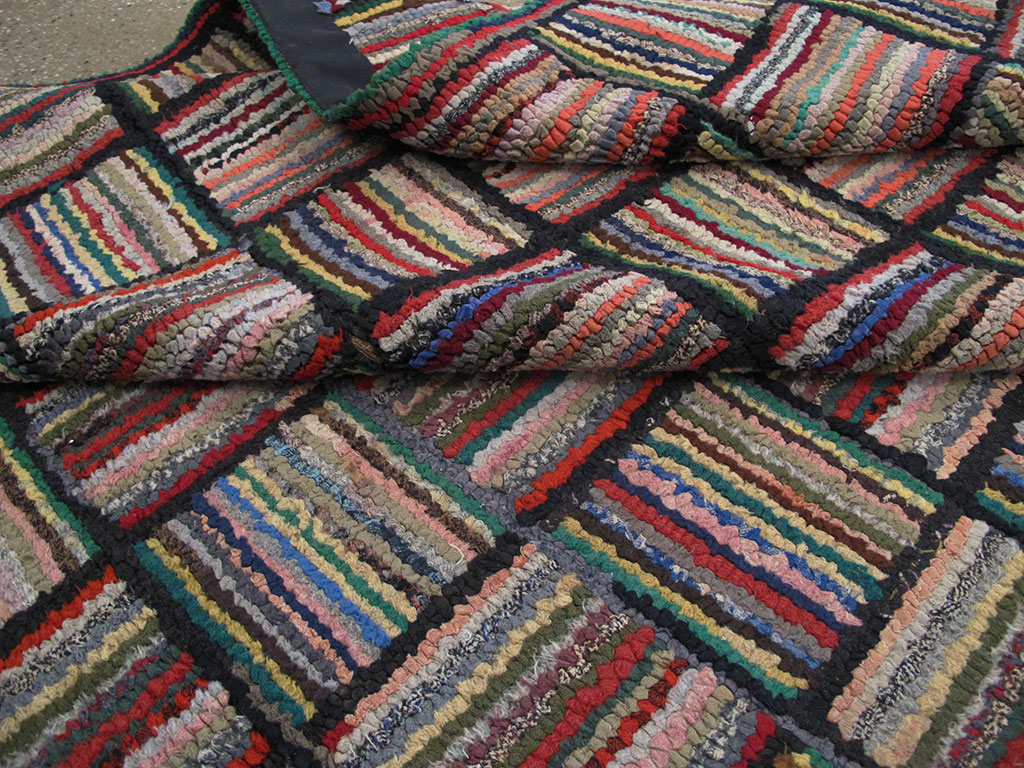 Antique American Hook Rug, No.21723 - Galerie Shabab