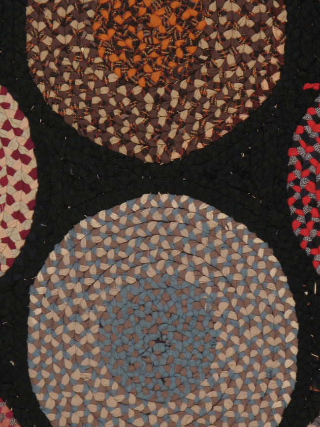 Vintage Braid Rug, No.21724 - Galerie Shabab