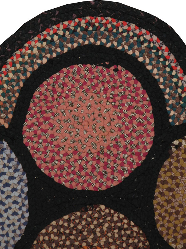 Vintage Braid Rug, No.21724 - Galerie Shabab