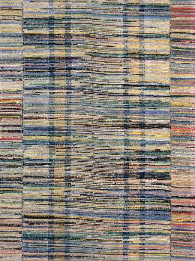 Vintage American Rag Rug, No.21725 - Galerie Shabab