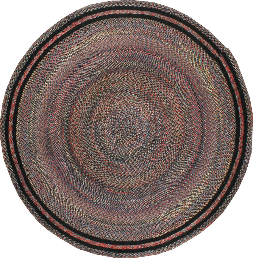 Vintage American Braid Rug, No.21728 - Galerie Shabab