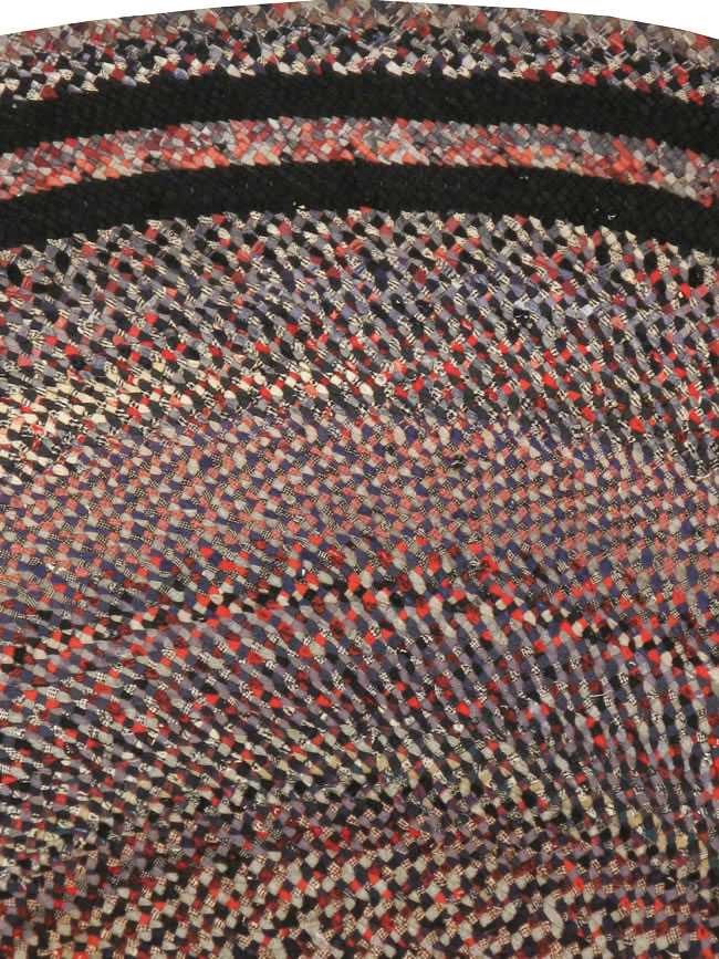 Vintage American Braid Rug, No.21728 - Galerie Shabab