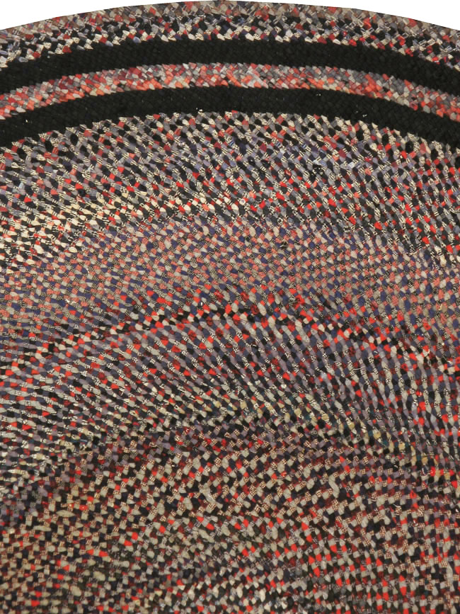 Vintage American Braid Rug, No.21728 - Galerie Shabab