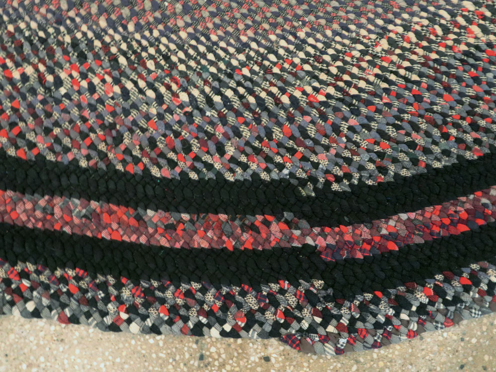 Vintage American Braid Rug, No.21728 - Galerie Shabab