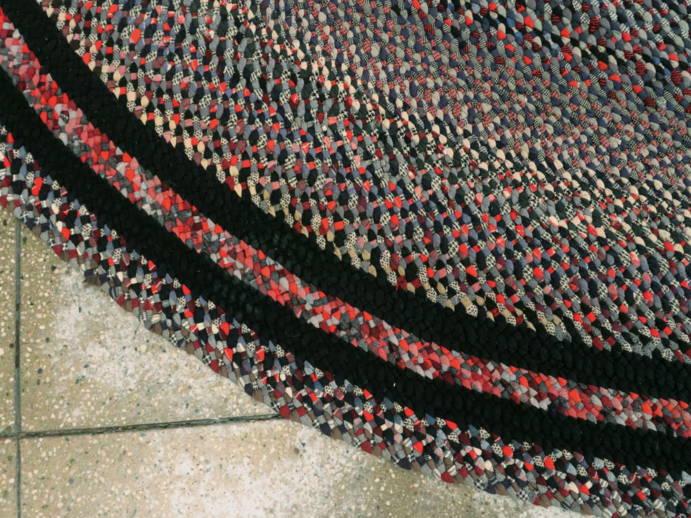 Vintage American Braid Rug, No.21728 - Galerie Shabab