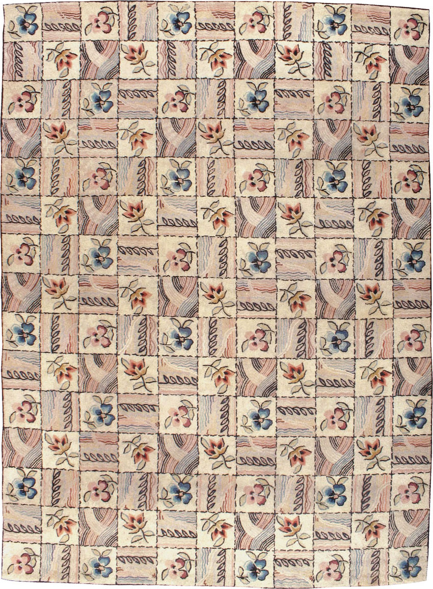 Antique American Hook Rug, No.21730 - Galerie Shabab