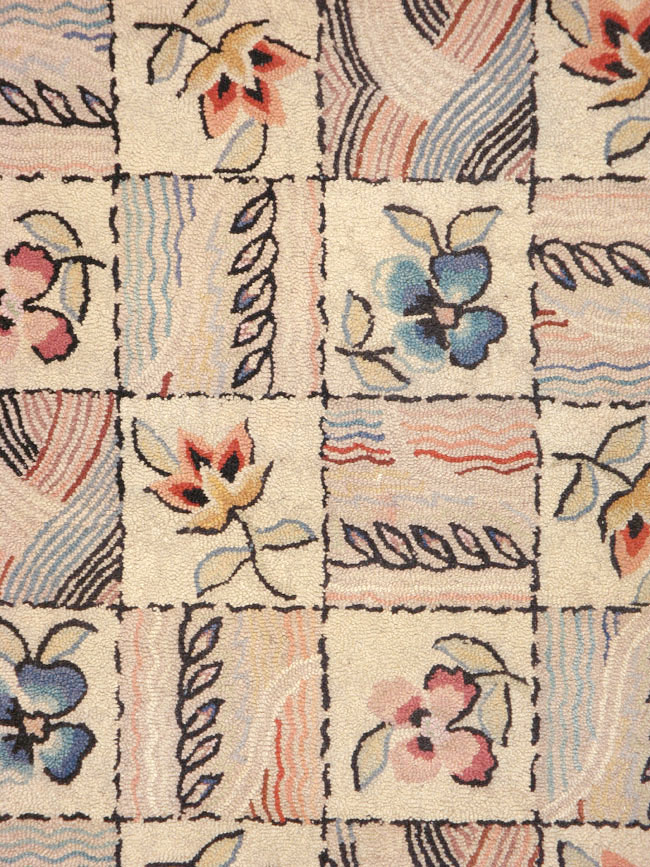 Antique American Hook Rug, No.21730 - Galerie Shabab