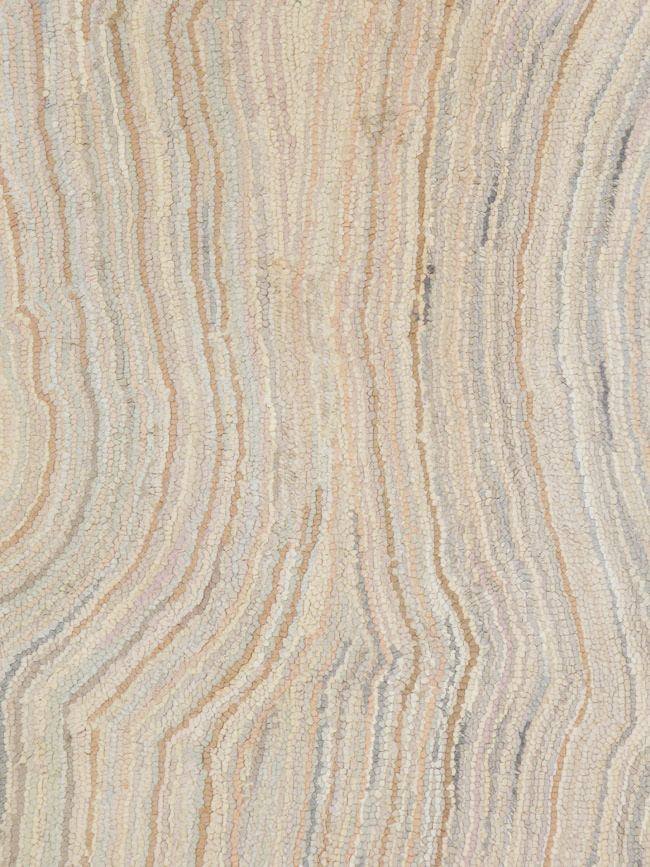 Vintage American Hooked Square Accent Rug, No.21732 - Galerie Shabab