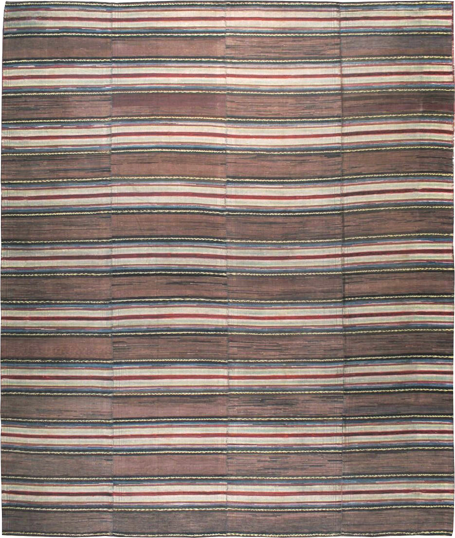 Vintage American Rag Rug, No.21734 - Galerie Shabab