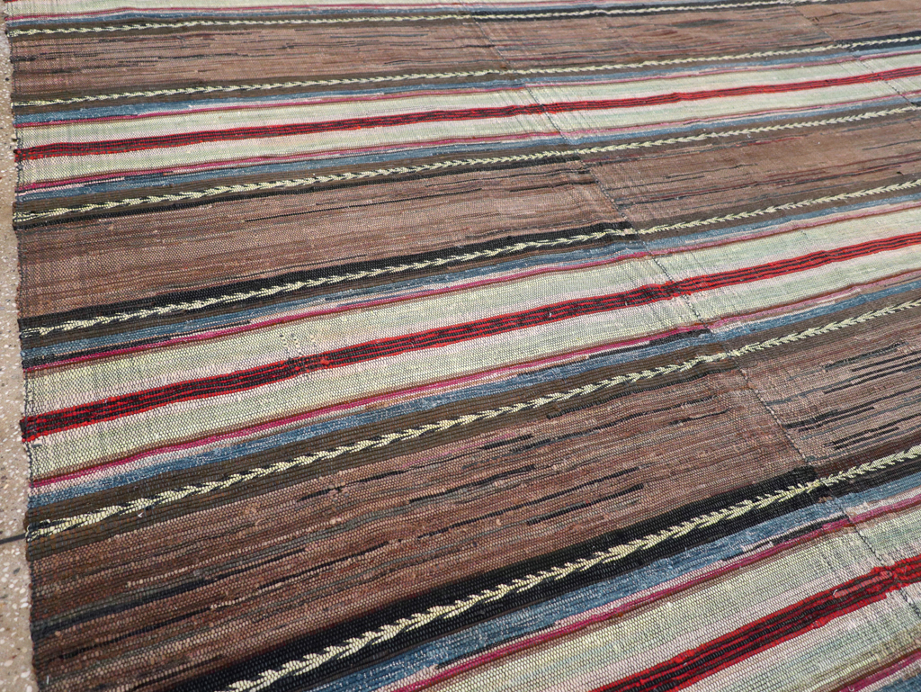 Vintage American Rag Rug, No.21734 - Galerie Shabab
