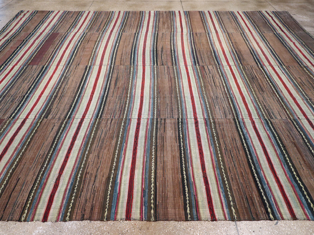 Vintage American Rag Rug, No.21734 - Galerie Shabab