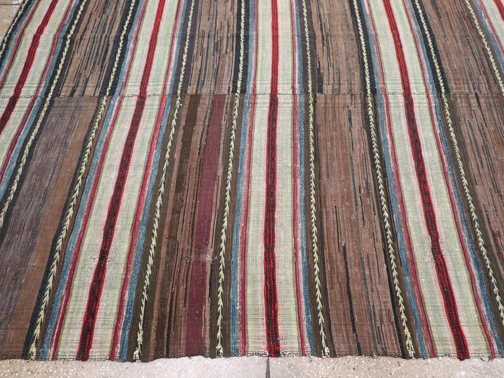 Vintage American Rag Rug, No.21734 - Galerie Shabab