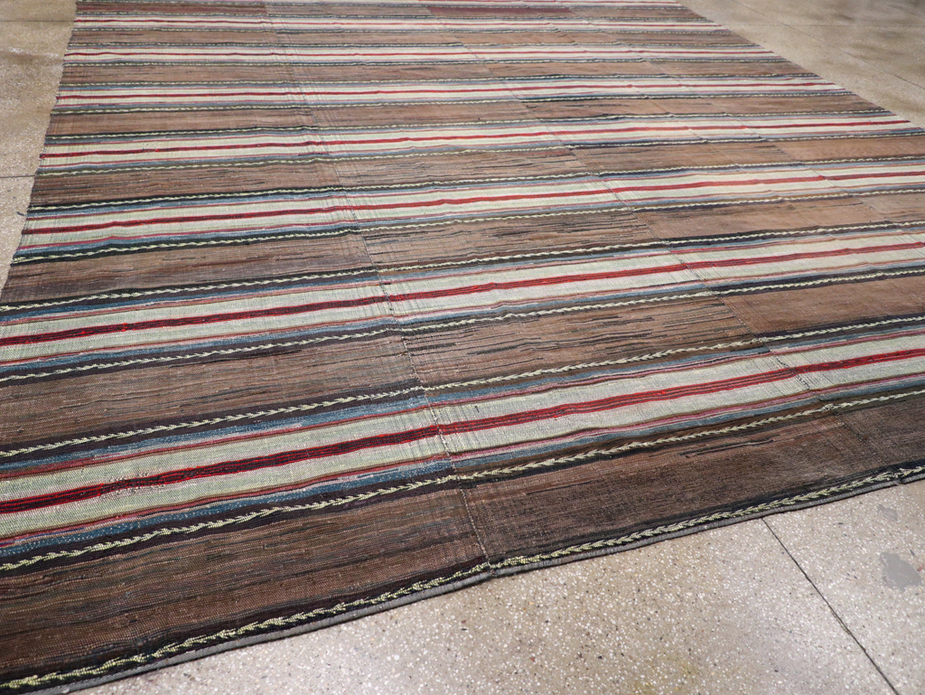 Vintage American Rag Rug, No.21734 - Galerie Shabab