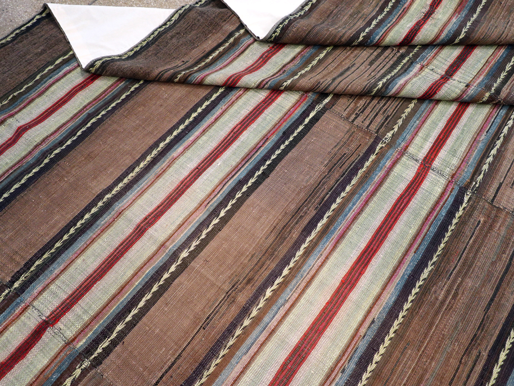 Vintage American Rag Rug, No.21734 - Galerie Shabab