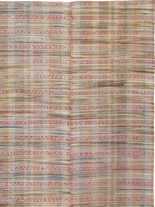 Vintage American Rag Rug, No.21735 - Galerie Shabab