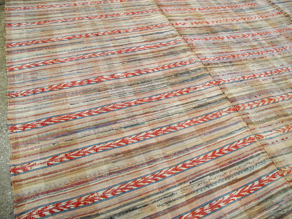 Vintage American Rag Rug, No.21735 - Galerie Shabab
