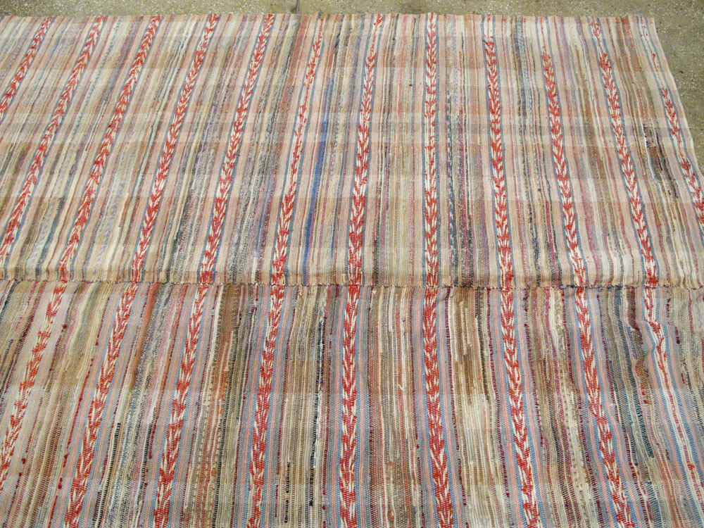 Vintage American Rag Rug, No.21735 - Galerie Shabab