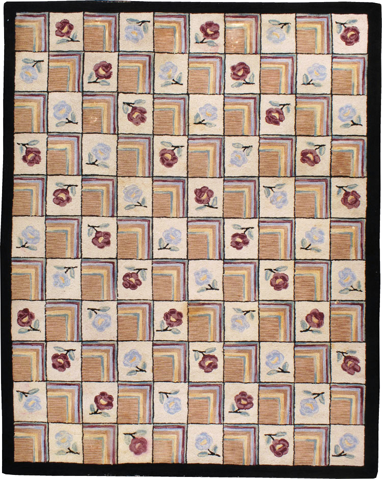 Vintage American Hook Rug, No.21736 - Galerie Shabab