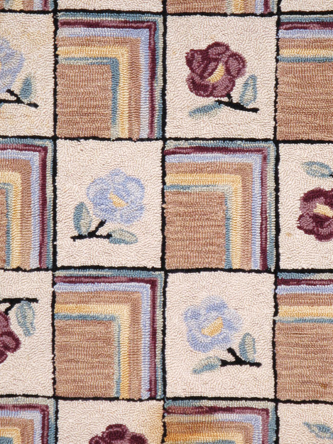 Vintage American Hook Rug, No.21736 - Galerie Shabab