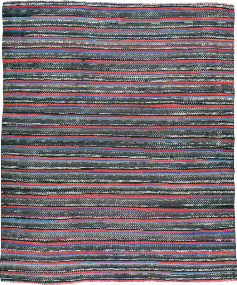 Vintage American Braid Rug, No.21738 - Galerie Shabab