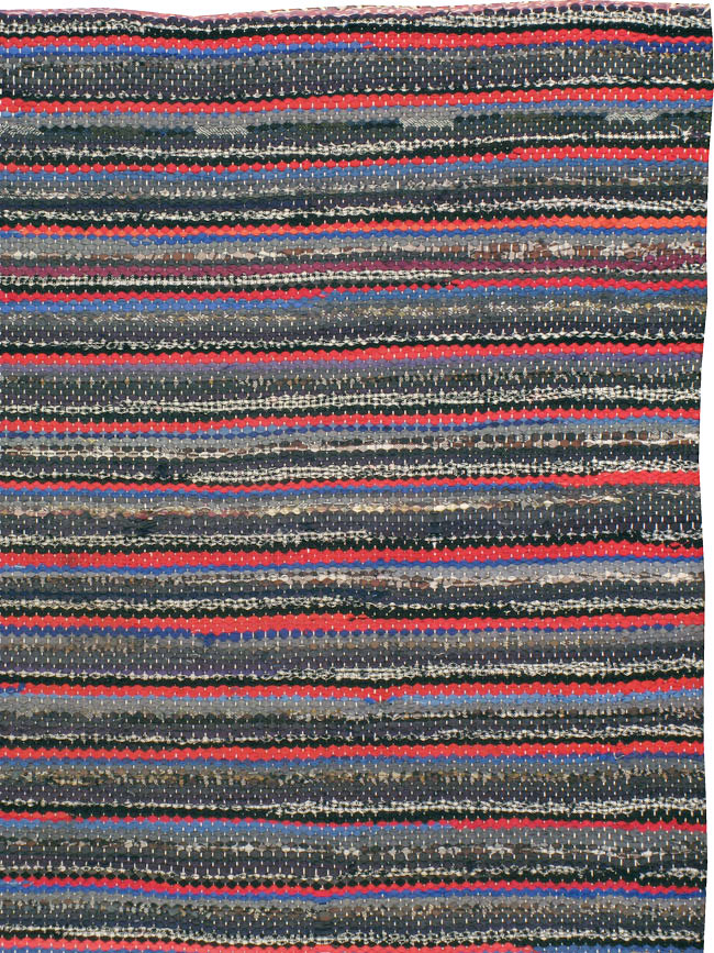 Vintage American Braid Rug, No.21738 - Galerie Shabab