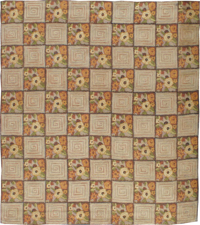 Antique American Hook Rug, No.21740 - Galerie Shabab