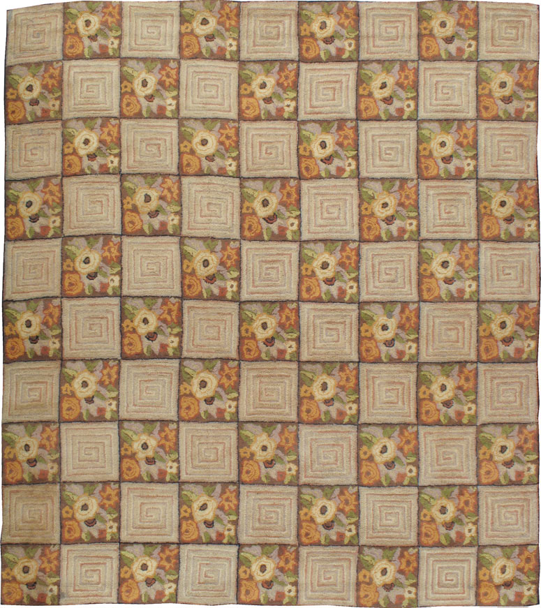 Antique American Hook Rug, No.21740 - Galerie Shabab