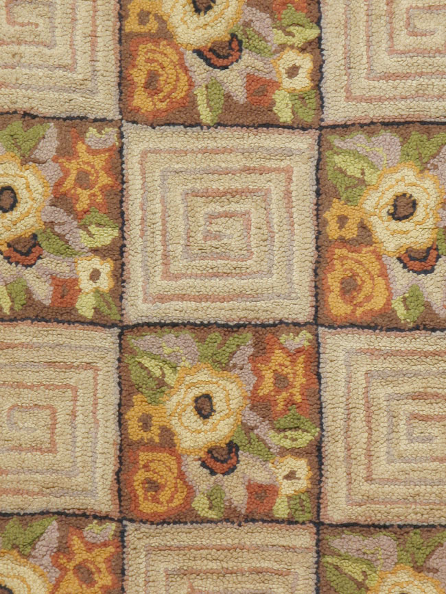 Antique American Hook Rug, No.21740 - Galerie Shabab