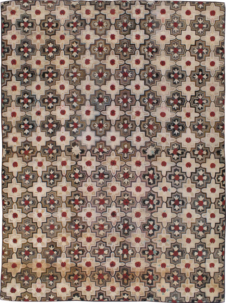 Vintage Hook Rug, No.21742 - Galerie Shabab