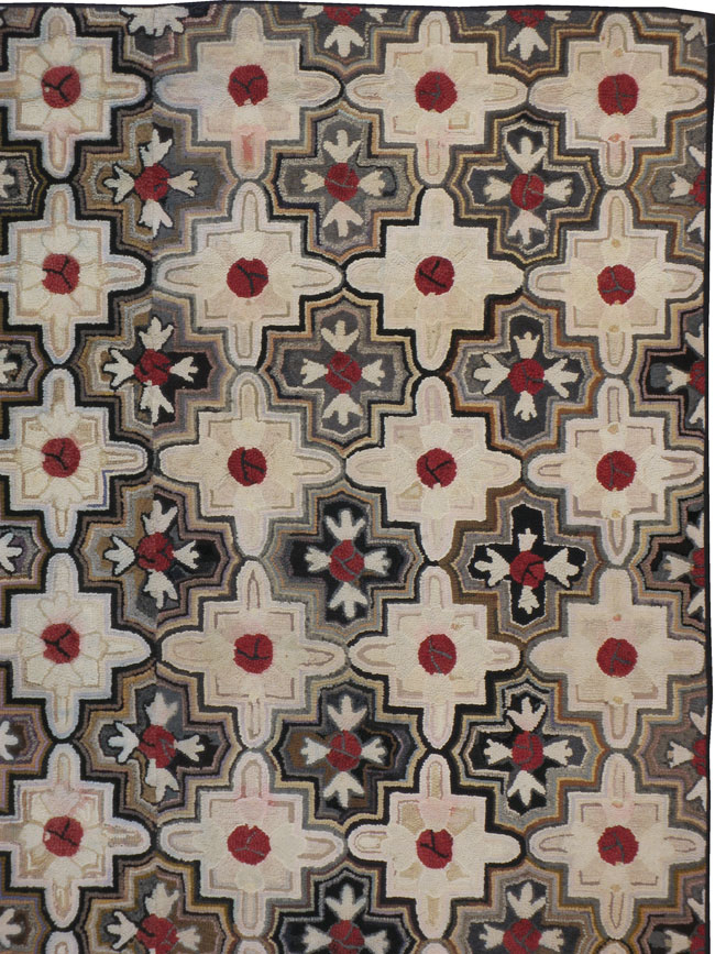 Vintage Hook Rug, No.21742 - Galerie Shabab