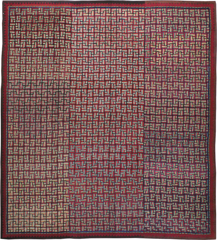 Antique American Hook Rug, No.21744 - Galerie Shabab