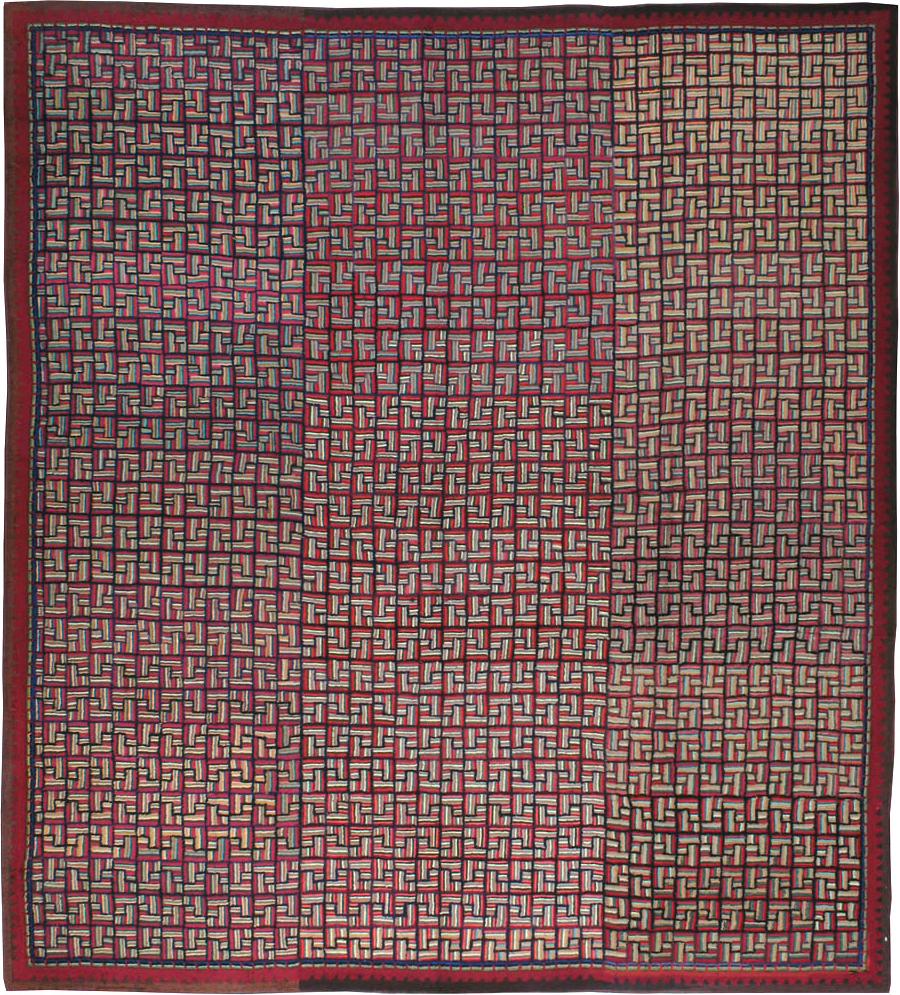 Antique American Hook Rug, No.21744 - Galerie Shabab