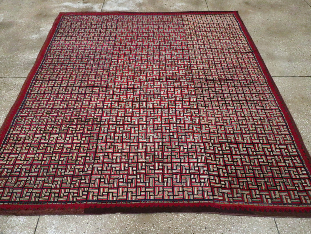 Antique American Hook Rug, No.21744 - Galerie Shabab