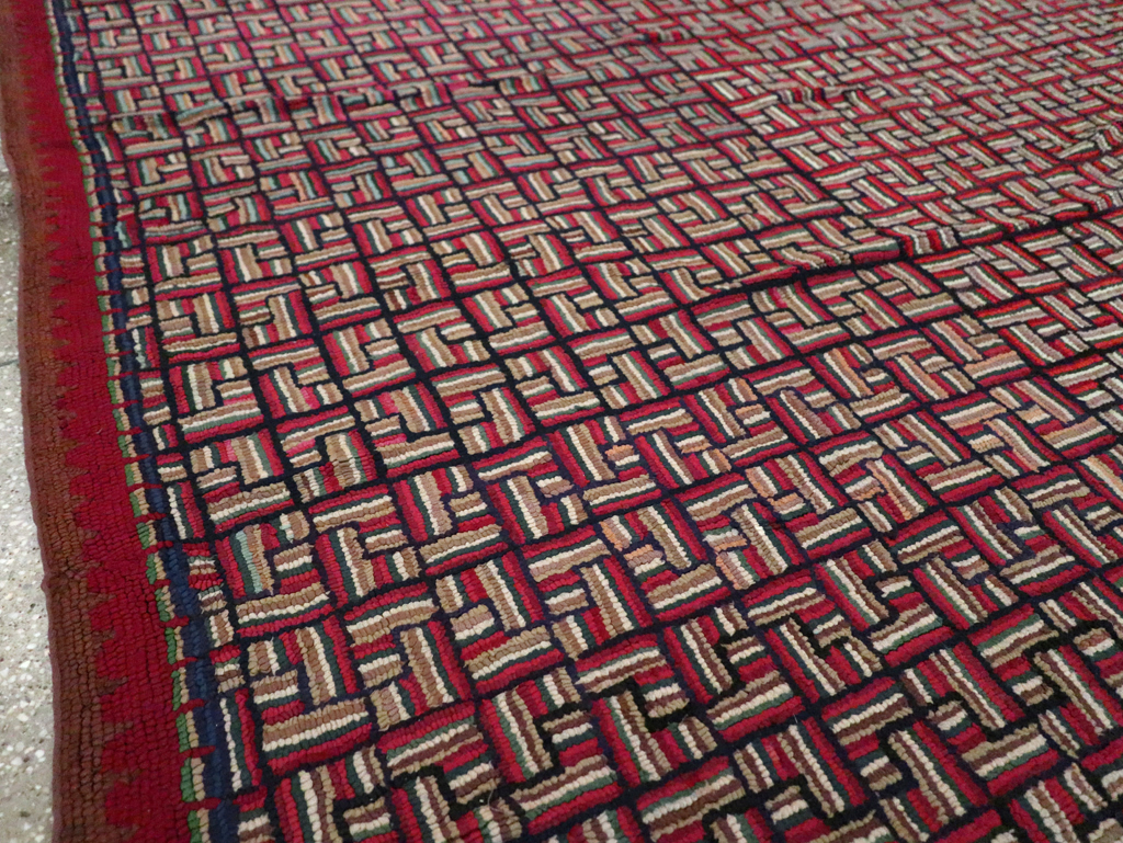 Antique American Hook Rug, No.21744 - Galerie Shabab