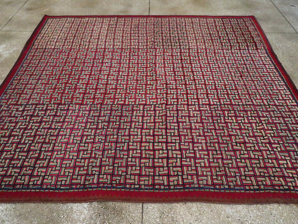 Antique American Hook Rug, No.21744 - Galerie Shabab