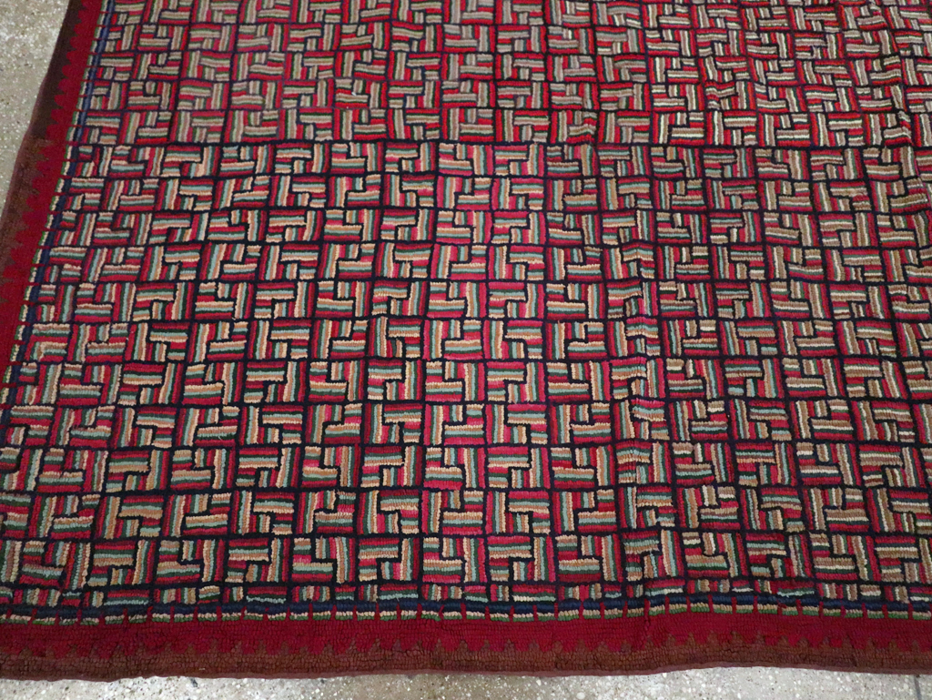 Antique American Hook Rug, No.21744 - Galerie Shabab