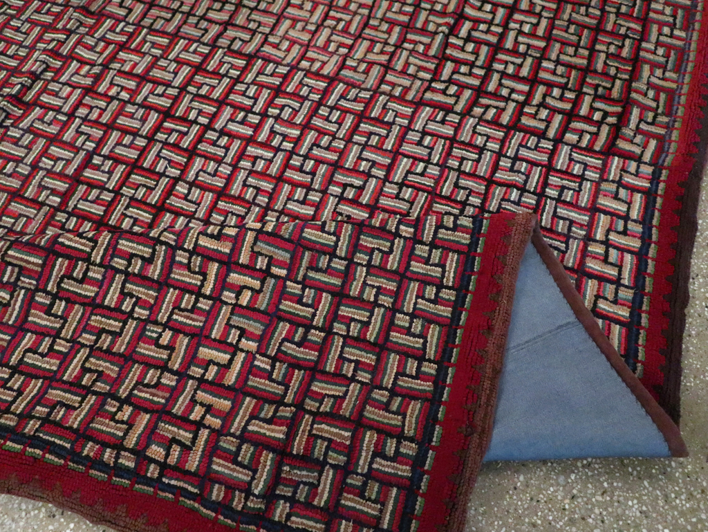 Antique American Hook Rug, No.21744 - Galerie Shabab