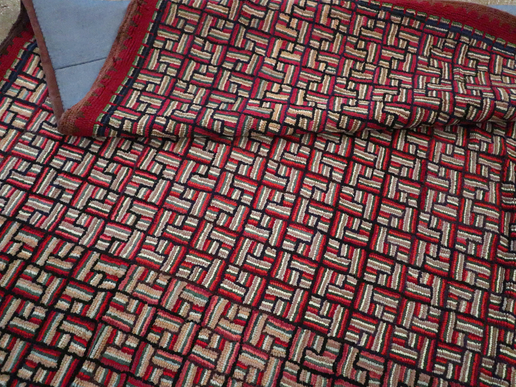 Antique American Hook Rug, No.21744 - Galerie Shabab