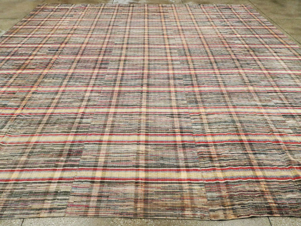 Vintage American Rag Rug, No.21745 - Galerie Shabab