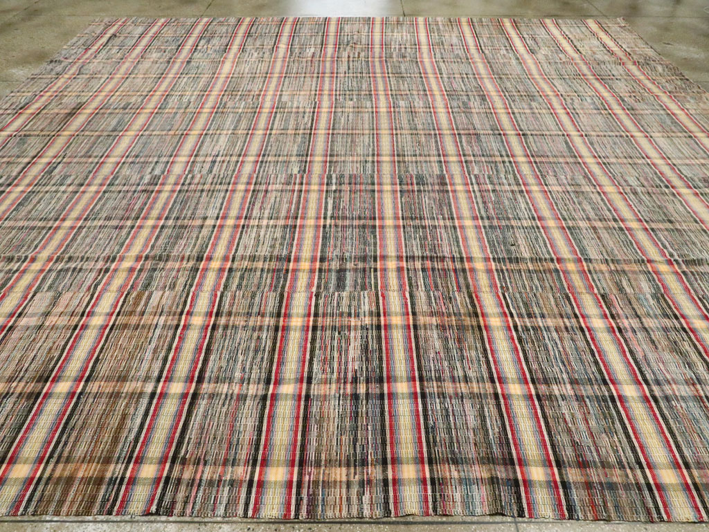 Vintage American Rag Rug, No.21745 - Galerie Shabab