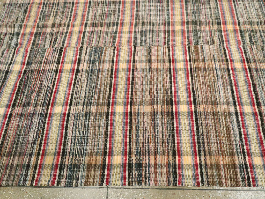 Vintage American Rag Rug, No.21745 - Galerie Shabab