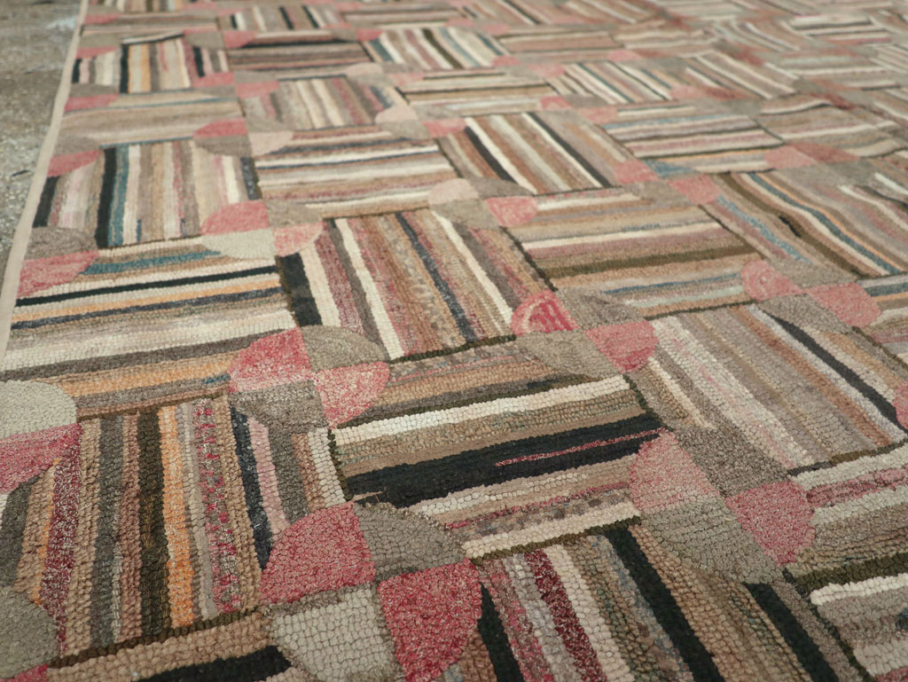 Antique American Hook Rug, No.21748 - Galerie Shabab