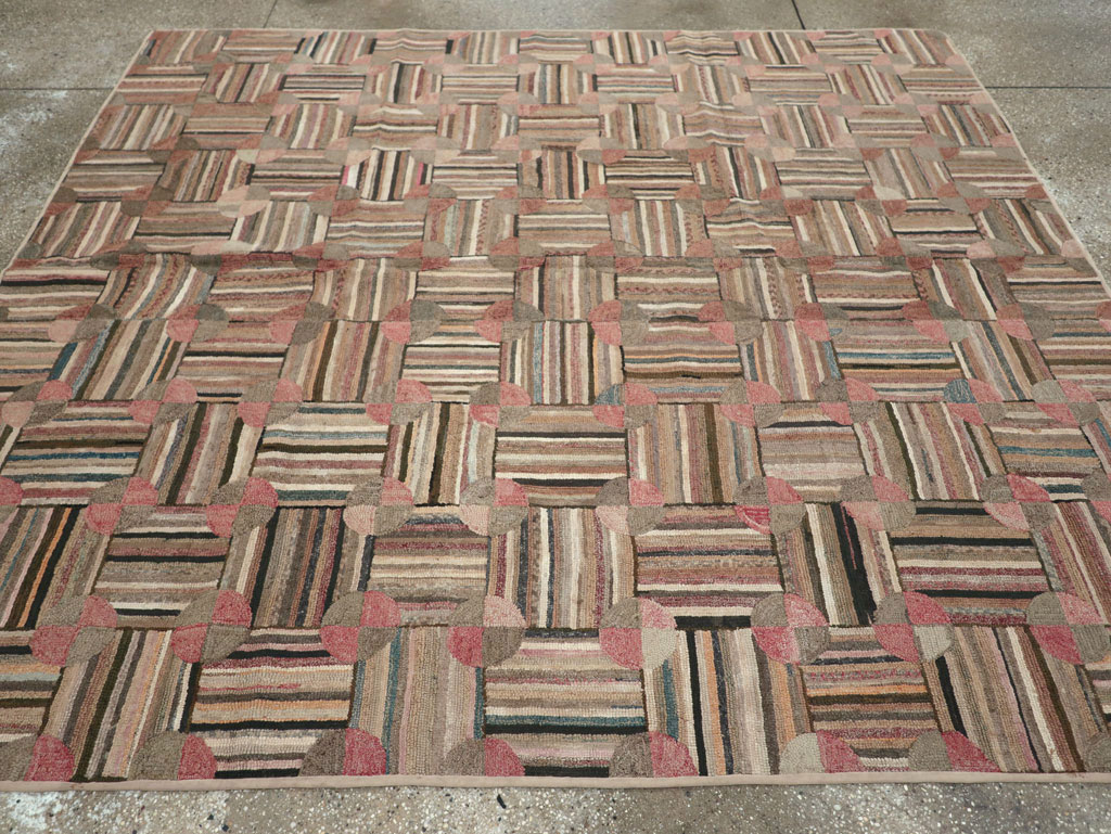 Antique American Hook Rug, No.21748 - Galerie Shabab