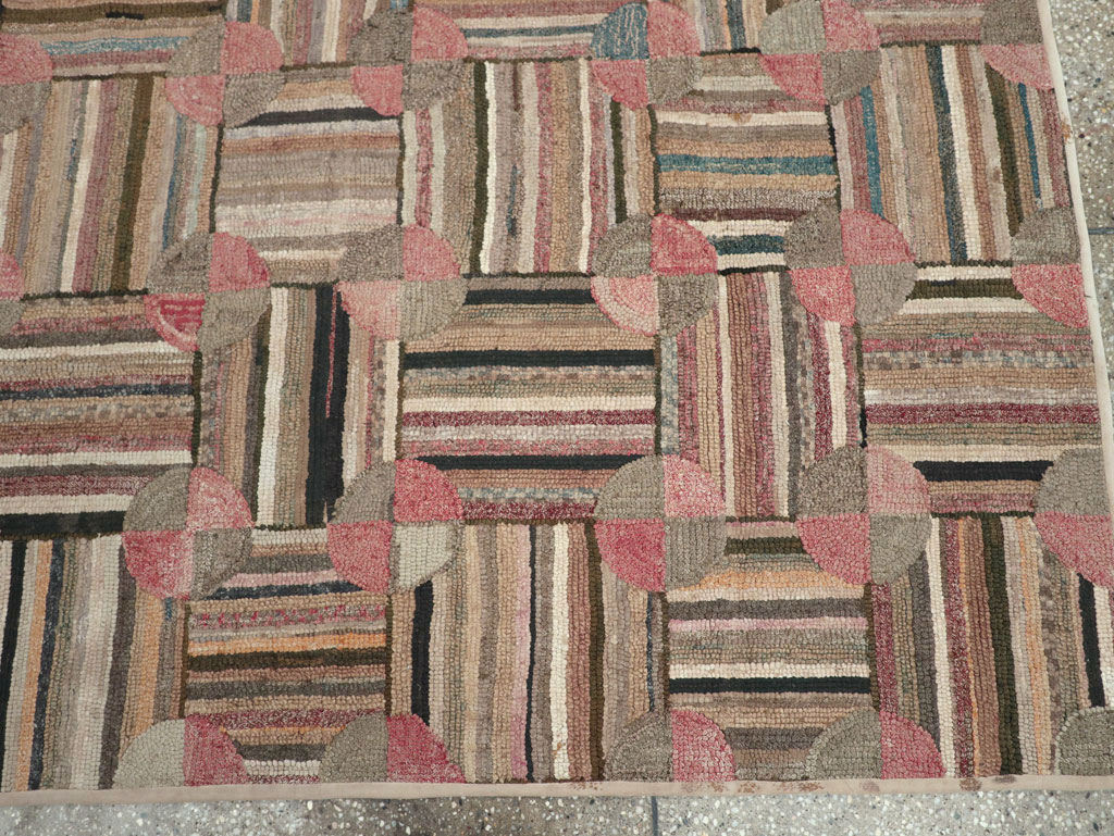 Antique American Hook Rug, No.21748 - Galerie Shabab