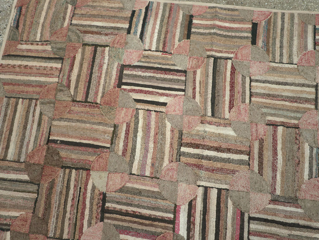 Antique American Hook Rug, No.21748 - Galerie Shabab