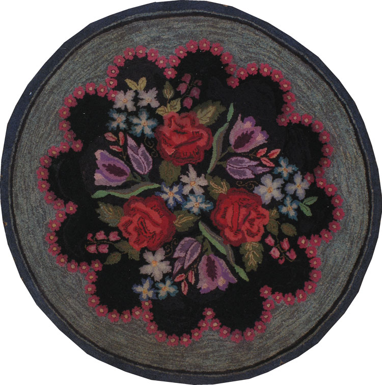 Antique American Hook Rug, No.21750 - Galerie Shabab