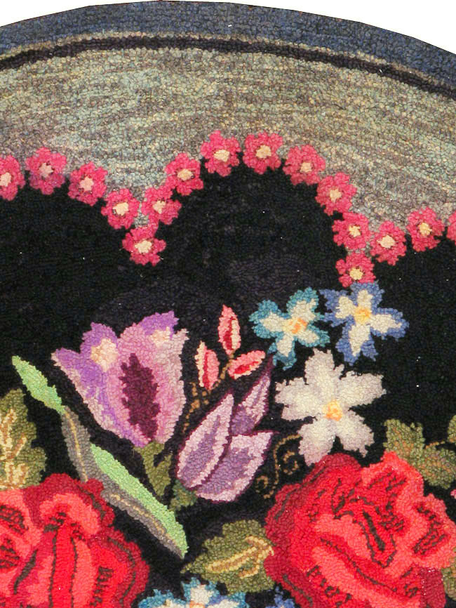 Antique American Hook Rug, No.21750 - Galerie Shabab