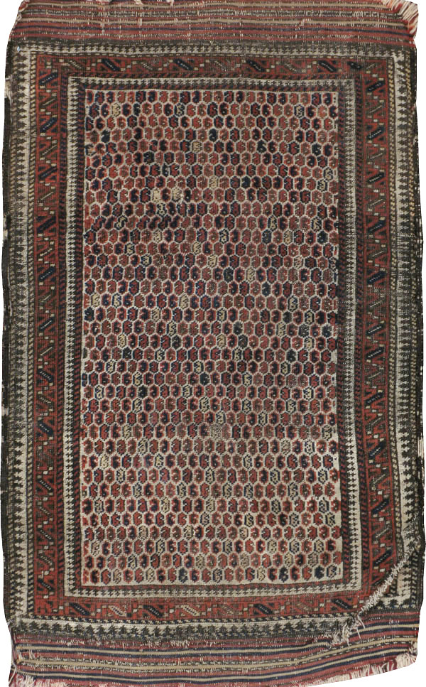 Antique Persian Baluch Distressed Rug, No.21760 - Galerie Shabab